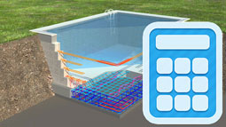 Calculette kit piscine standarm